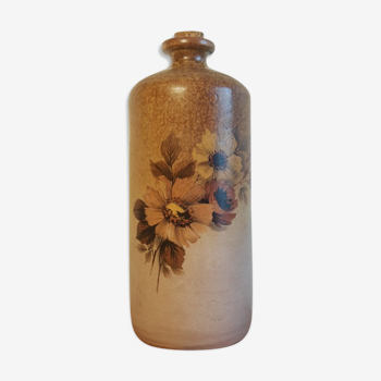 Vase motifs floraux vallauris france vintage