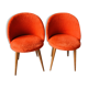 Set of 2 orange moumoute chairs