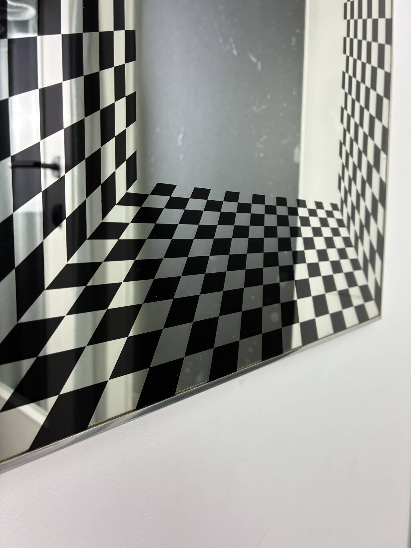 Vintage Op Art mirror by Deknudt