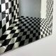 Vintage Op Art mirror by Deknudt