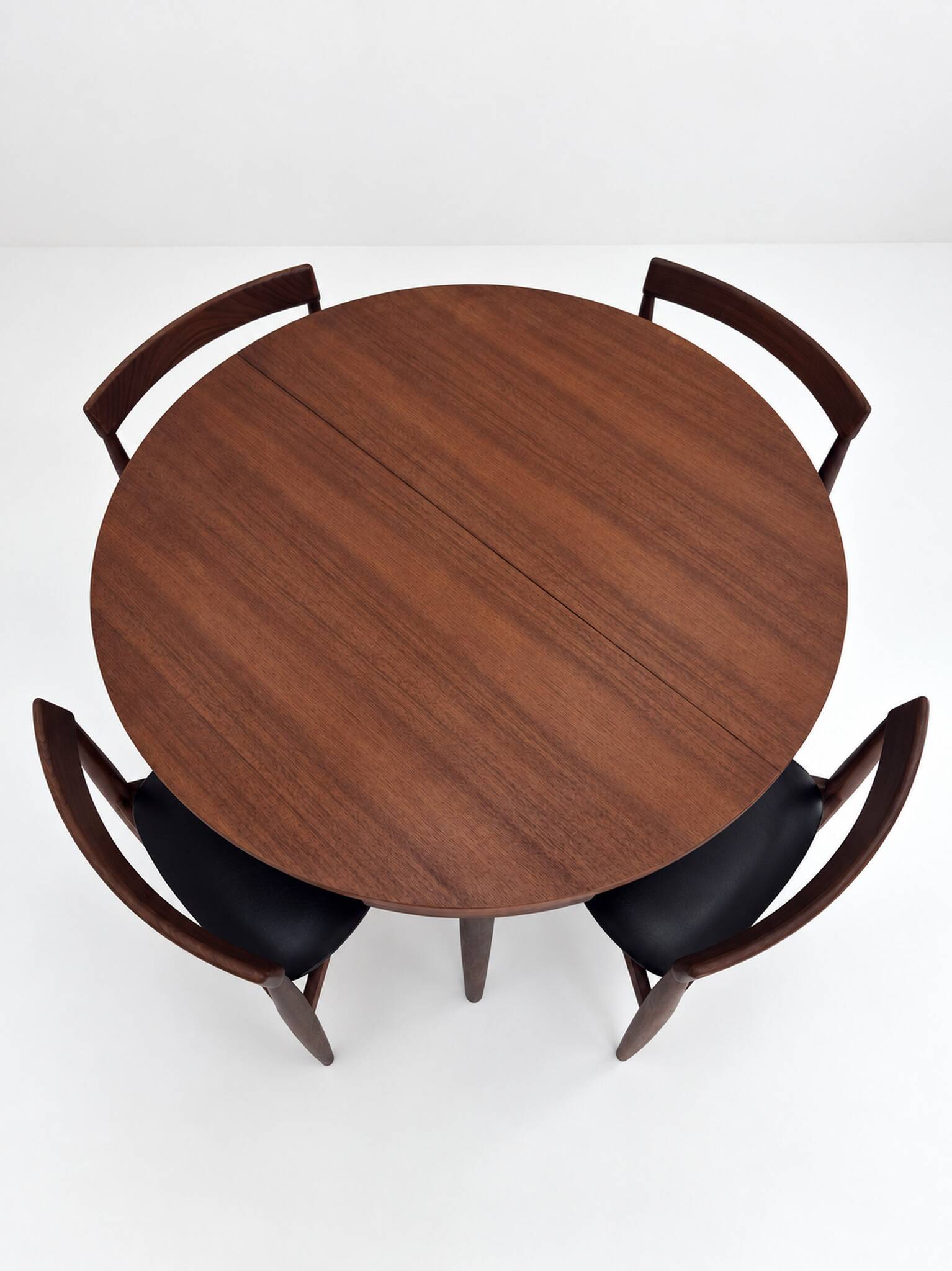 Roundette Teak Extendable Dining Set by Hans Olsen for Frem Røjle