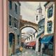 Original Swedish Oil on Canvas –“Market Alley” by B. Komino – Signed – Vintage & Framed –57 × 61 cm