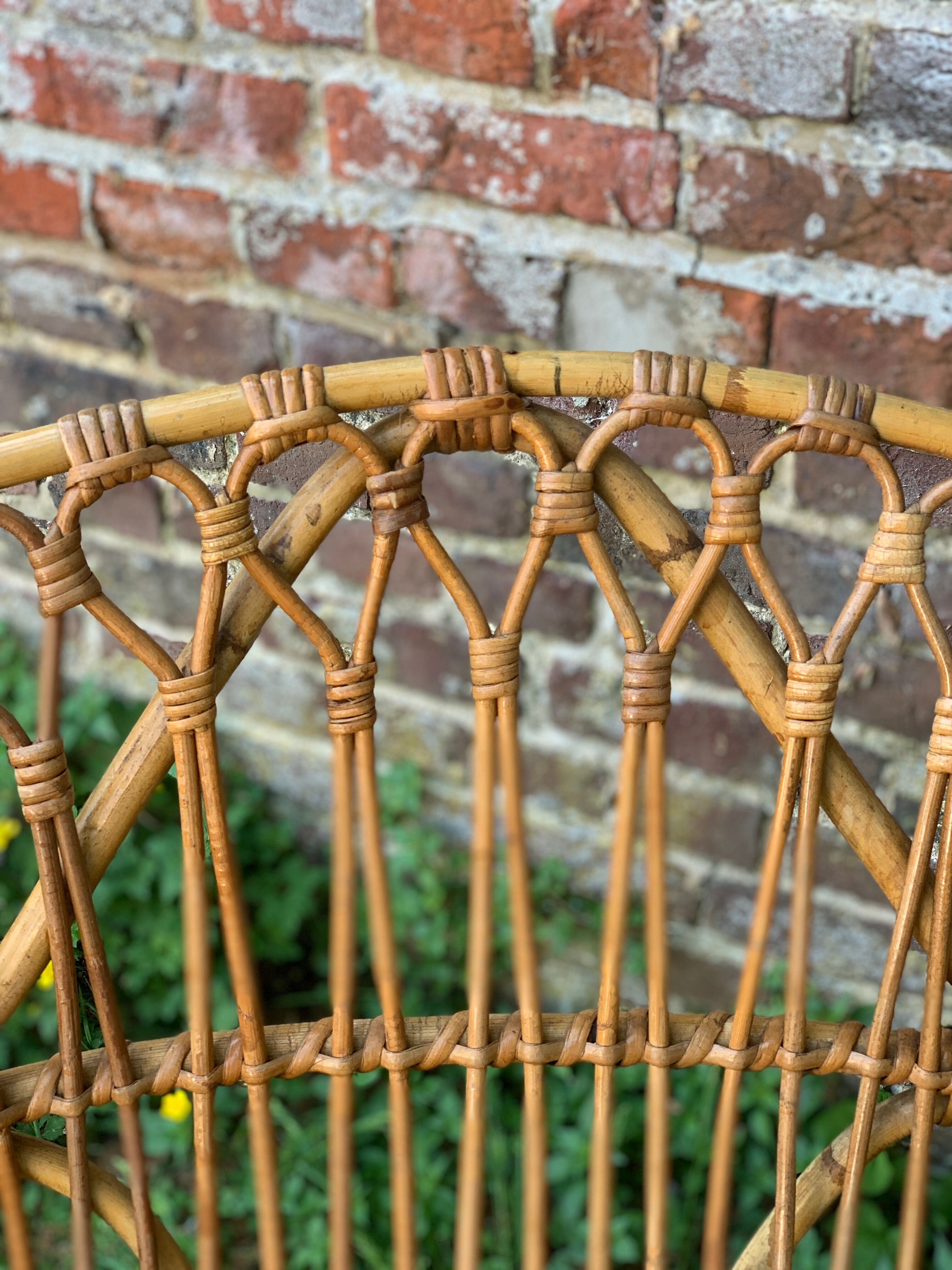 Rattan bench