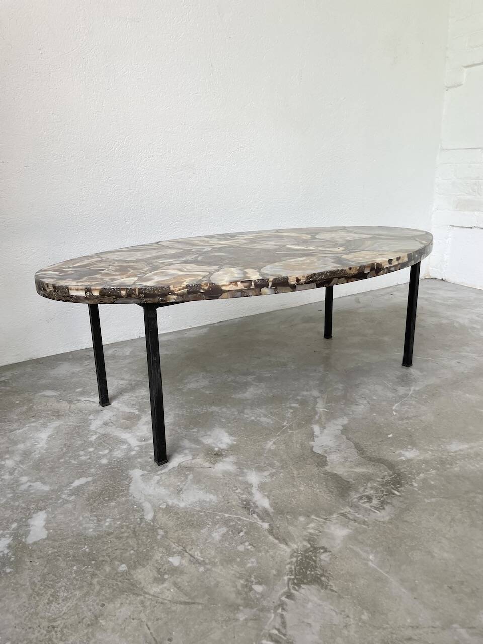 1950s Madagascar aragonite coffee table