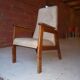 Modernist armchair in the design of René Gabriel in oak.