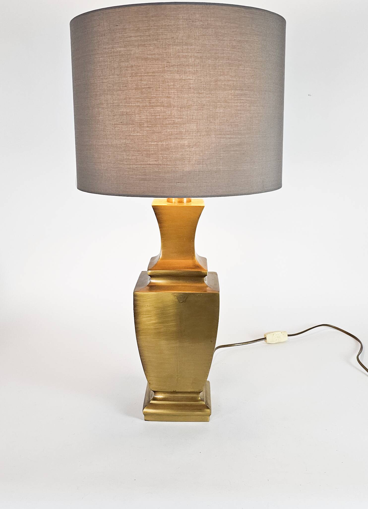 Hollywood Regency - DeKnudt - Style Maison Jansen - messing - goud - lampe de table - années 80