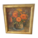 Oil on canvas "bouquet of marigolds"