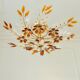 Large amber crystal floral chandelier – Maison Baguès style