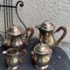 Coffee set in silver metal Orbrille hallmark