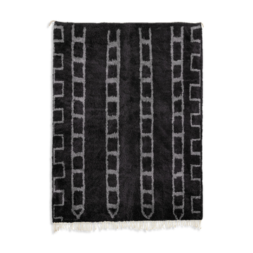 Tapis marocain moderne noir