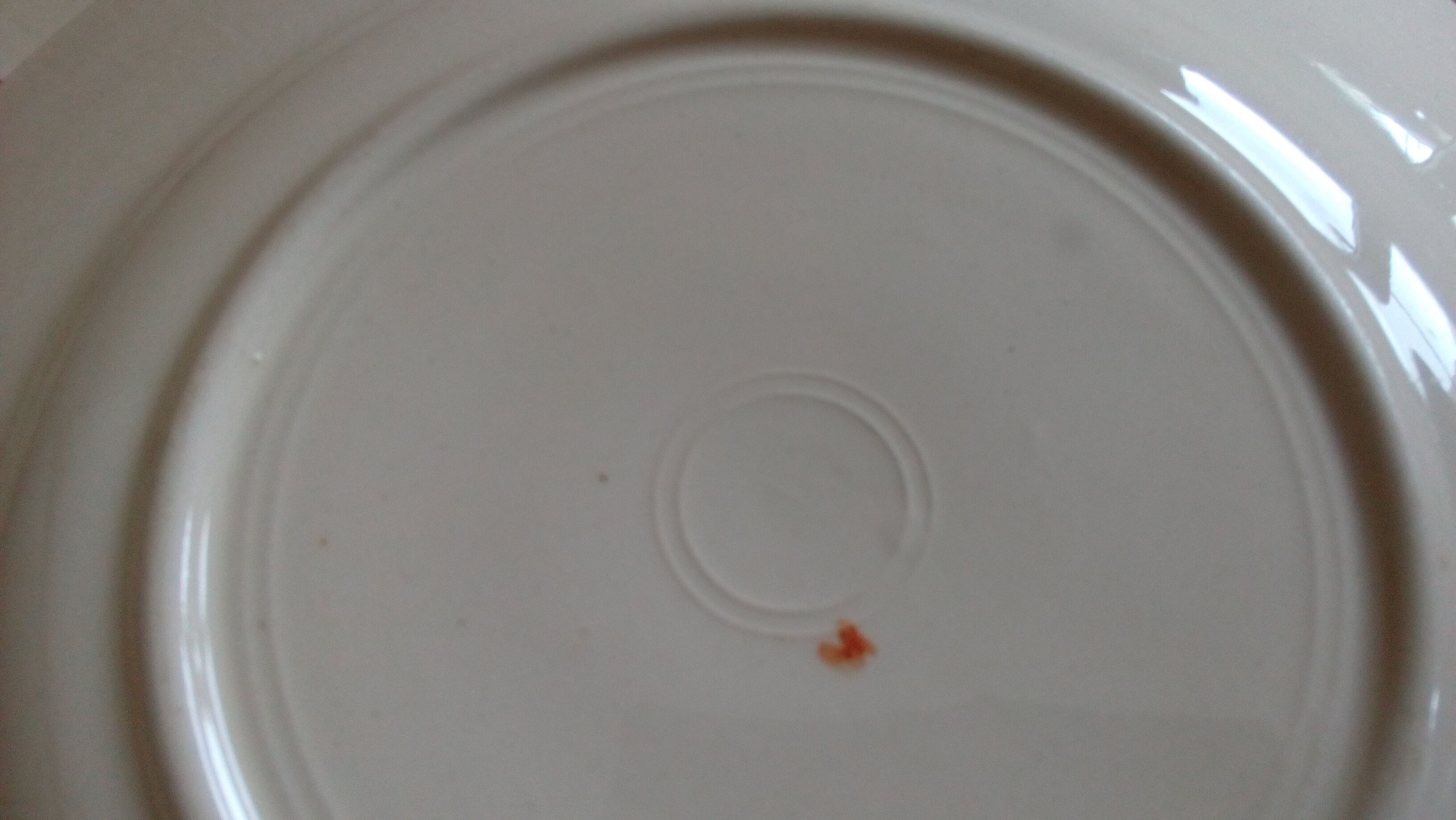 Set of 6 small plates with orange flowers