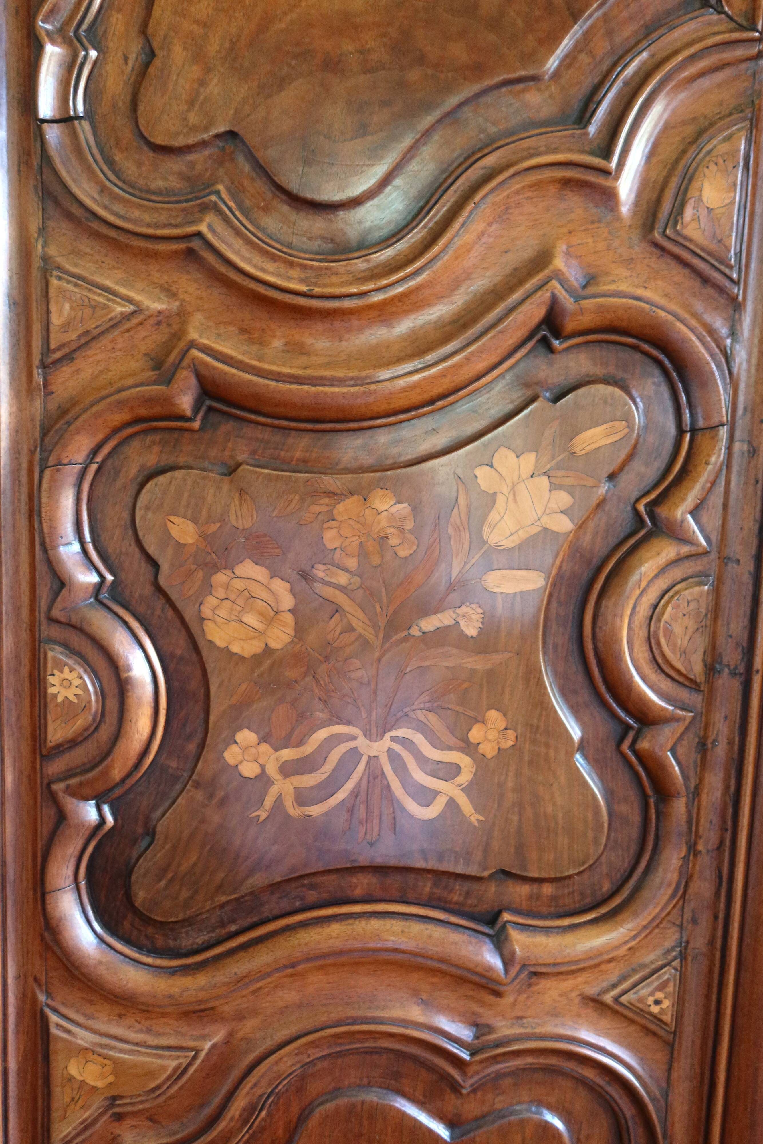 18th century curved Louis XV wardrobe