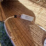 Suspension / large wicker basket