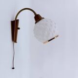 Vintage teak wall lamp