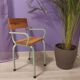 Fauteuil d'école enfant vintage années 50