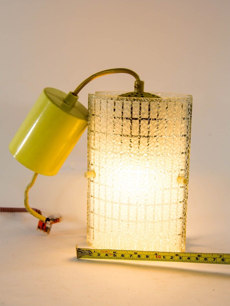 Rectangular suspension lamp in engraved glass from the 70s