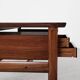 Midcentury Danish XL desk in rosewood and leather by Arne Vodder for Sibast