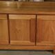 Elm wood sideboard in the style of Maison Regain, 1960s