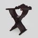 Vintage Savonarola chair in wood, Italy, 1950s