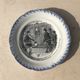 Talking plate "En voyage" n•XII - faience factory Choisy le roi