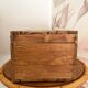 Antique solid pine chest - 41 x 25 x 20