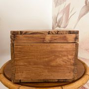 Antique solid pine chest - 41 x 25 x 20