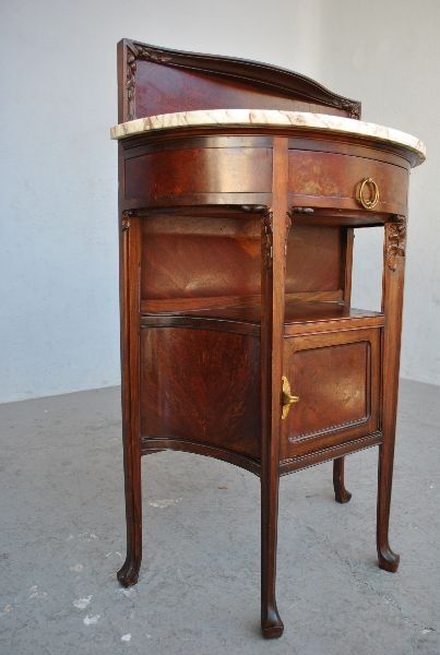 Pair of nightstands time 1900 Art nouveau