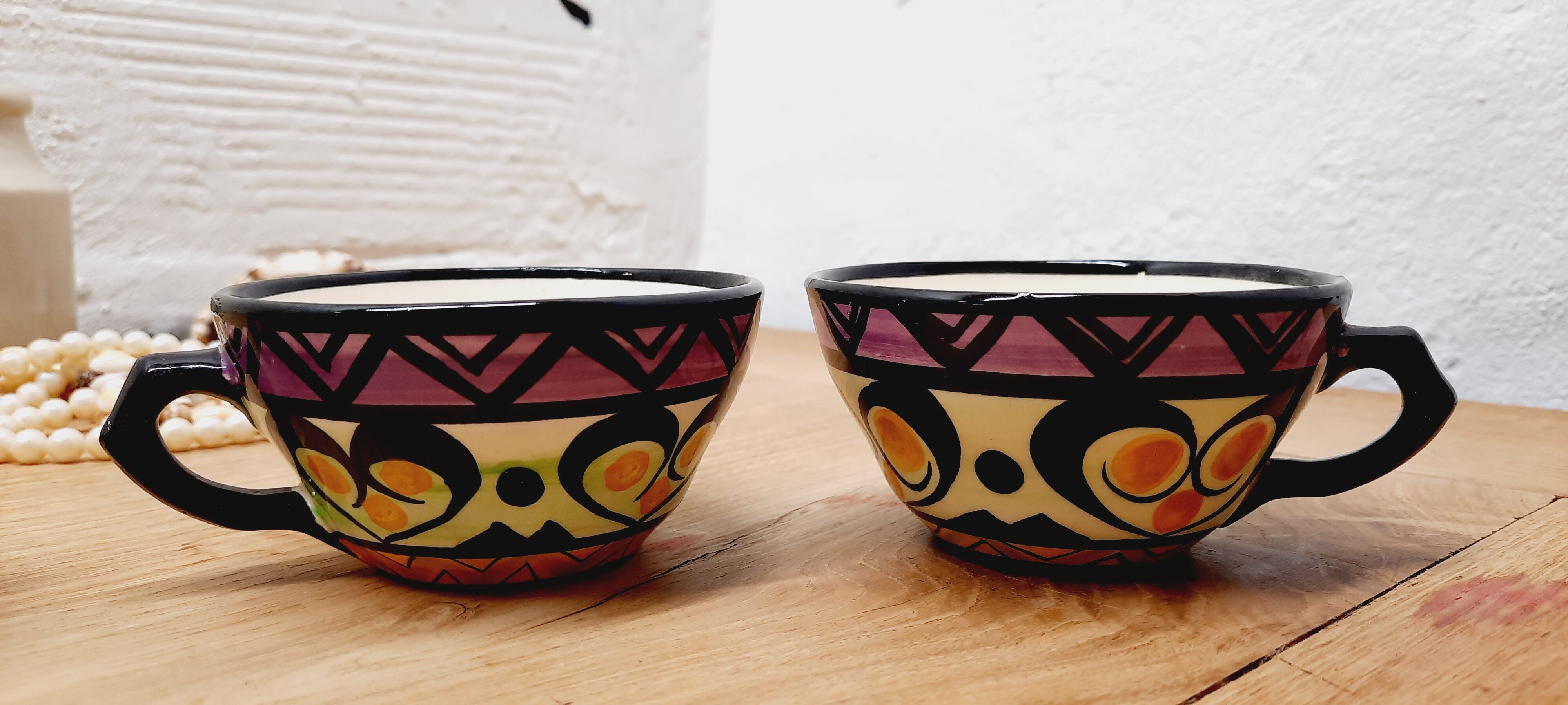 Lot 4 ceramic cups Saint Jean
