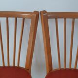 Pair of Baumann bistro chairs N°12 50s