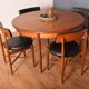 Restored Teak 1960s Retro G Plan Fresco Round Table & 4 Chairs Victor Wilkins