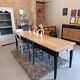 SUPERB RENOVATED FARMHOUSE TABLE 2.50m BLACK/WOOD