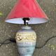 2 vintage ceramic bedside lamps from the 1970s.