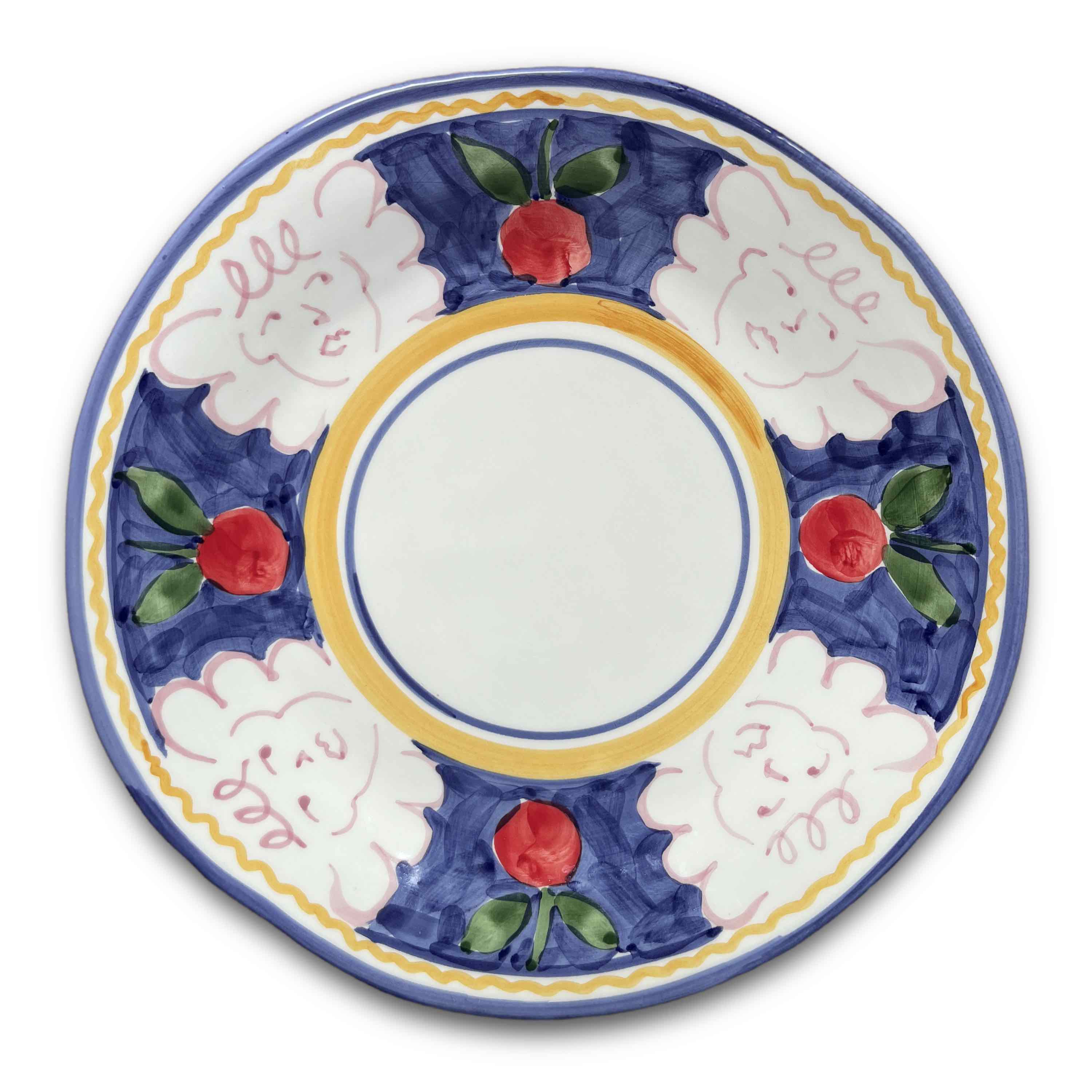 Angel delight dinner plate blue marine