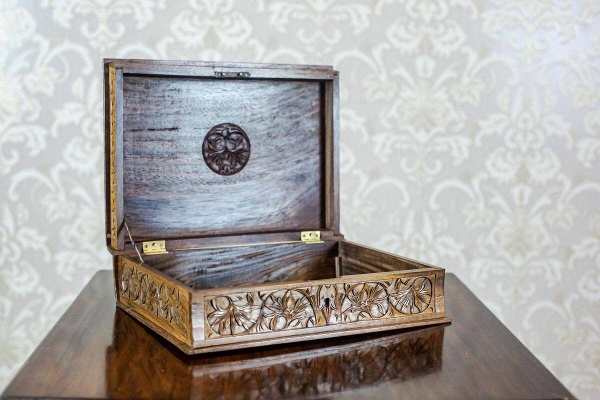 20th Century Carved Indonesian Coffret, 1930s