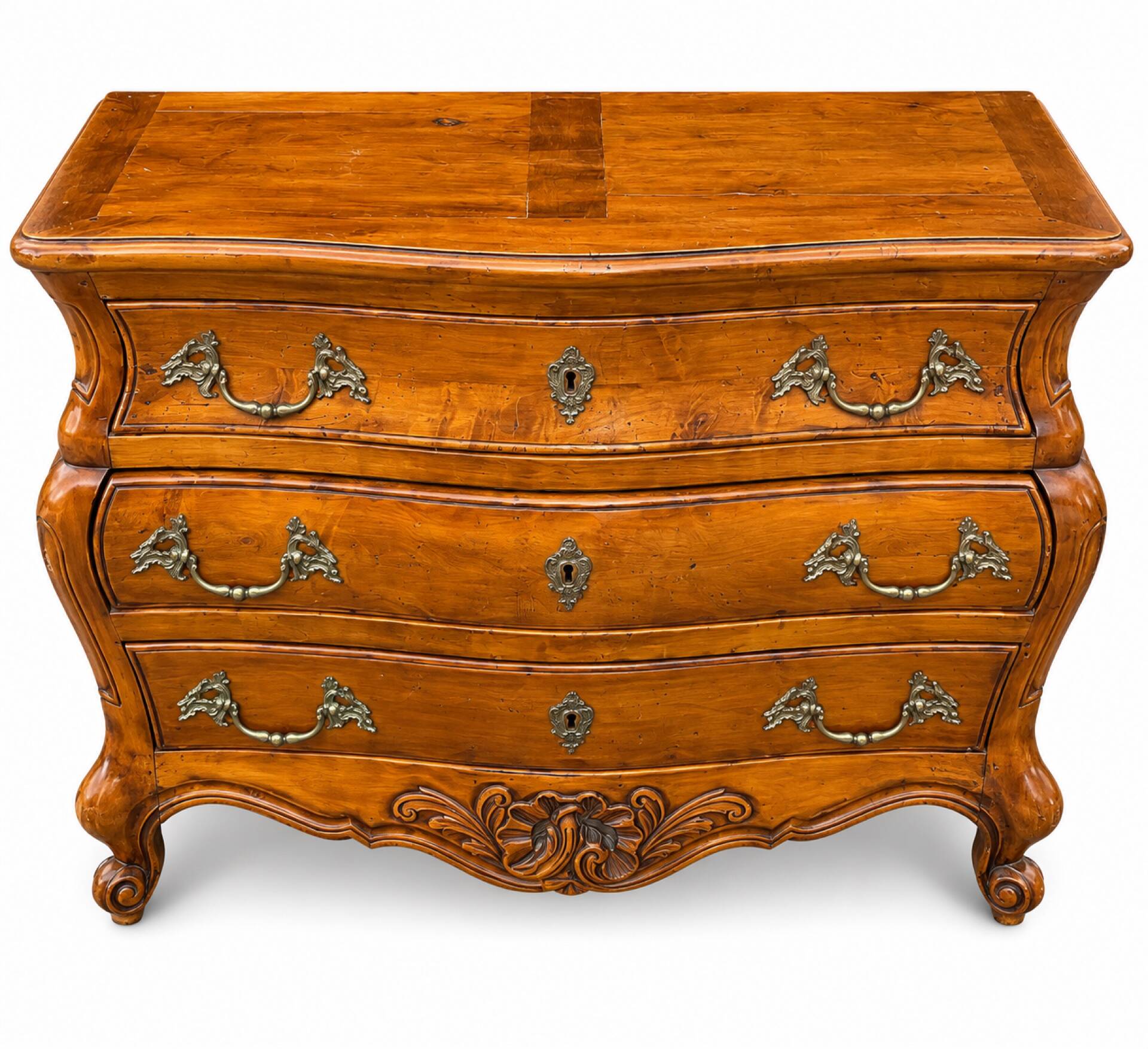 Commode tombeau galbée Louis XV