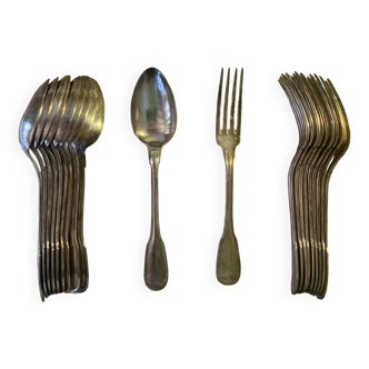 10 table forks and spoons