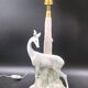 VERY RARE Biche LLADRO Spain Porcelain Table Lamp circa 1970