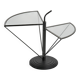Dardo coffee table in glass and metal by OMA, Italy, circa 1980.