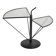 Dardo coffee table in glass and metal by OMA, Italy, circa 1980.