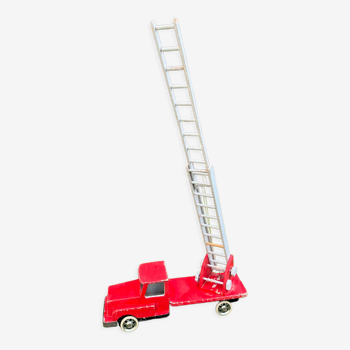 Fire truck with wooden ladder