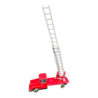 Fire truck with wooden ladder