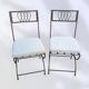 Vintage wrought iron chairs