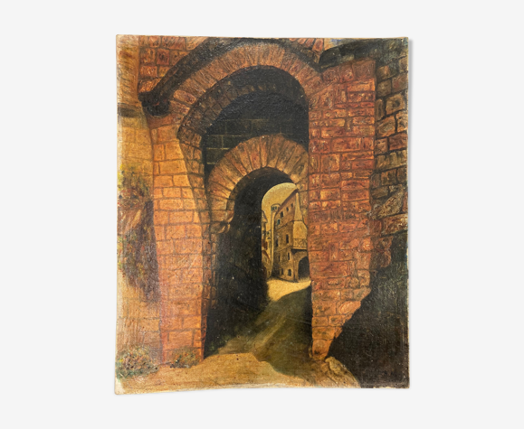 Huile sur toile vintage