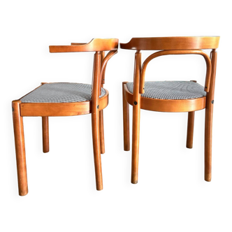 Pair of bentwood bistro chairs