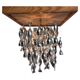 Design aluminium space age ceiling light/pendant - Czechoslovakia/1960s - 3pcs.