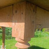 Farm table with turned legs