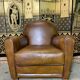 Club armchair in leather house grange