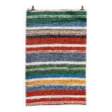 Handwoven recycled cotton rug - 40 x 60 cm