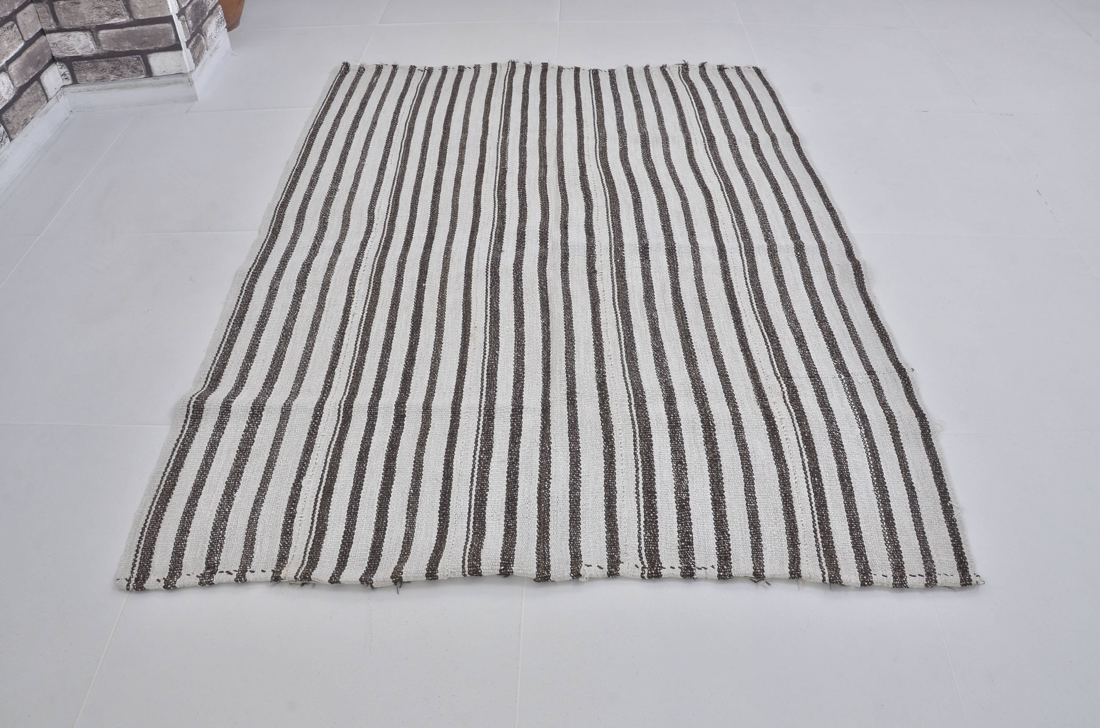 Neutral Vintage Oushak Hemp Kilim sku 3725