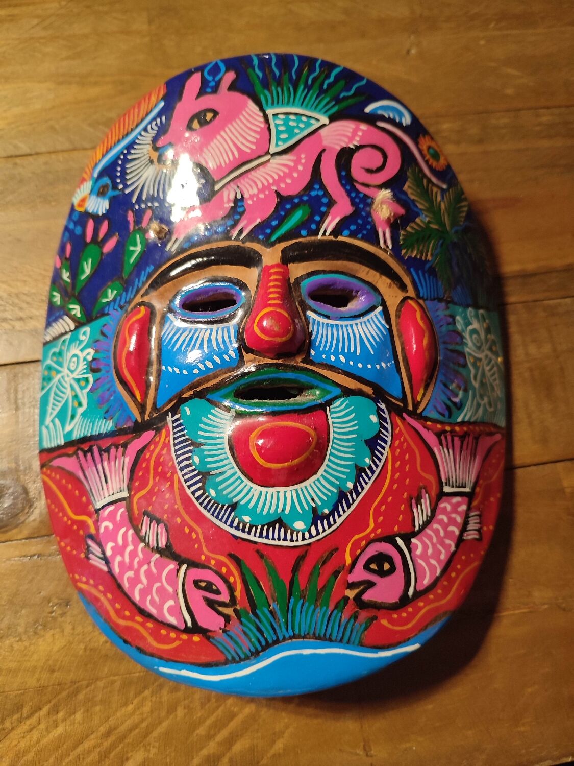 Vintage artisanal Mexican mask